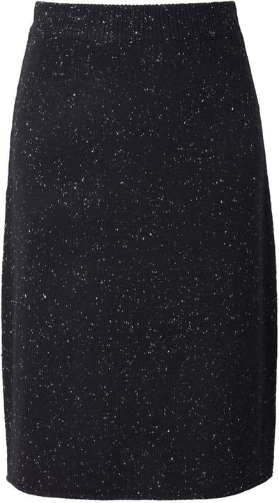 Studio Untold - Dames - Gebreide rok slim model midi-lengte pepper & salt - Zwart - Maat 54+