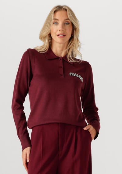 Copenhagen Muse Cmveran-polo Dames - Polo shirt - Bordeaux - Maat XS