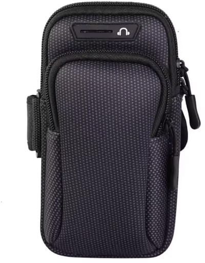 CHPN - Hardloop armband - Hardlooptasje - Universeel - Zwart - Hardloop-Telefoonhouder-Armband-Tas - Tasje voor hardlopen