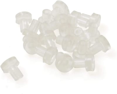 PVC Glasplaat - Plastic Schijven - Bescherming - Zacht PVC Materiaal - Ø 5 mm x 15 mm - Transparant