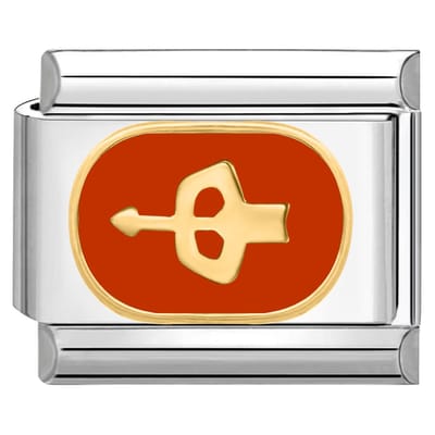 Quiges - Schakel - Bedel - 9mm - charms - Horoscoop Boogschutter - Geschikt voor - armband - Schakelarmband - italy bedels armband