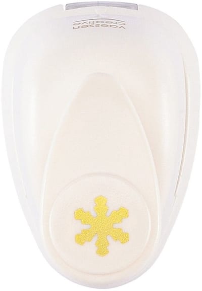 Vaessen Creative Pons - Figuurpons - Sneeuwvlok - 9 x 10 mm