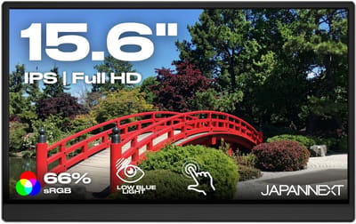 JAPANNEXT Draagbare Touchscreen Monitor 15.6" IPS Full HD (1920x1080) | JN-MD-i156F-T-LE