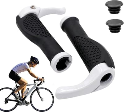 Fietshandgrepen - Stuurgrepen - Comfortabel Fietsen - Ergonomisch Ontwerp - Standaard Maat - Wit