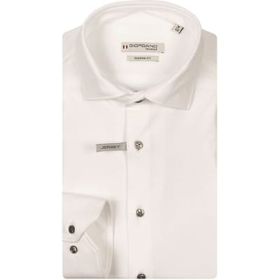 Giordano - Lange mouw overhemd - Heren - XXL - Wit - Katoen - NOS7878