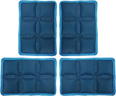 Koelpaketten Lunchtrommel - Herbruikbare Vrieselementen - Vers Houden Voedsel - Lekvrije Constructie - 4 Stuks - Blauw