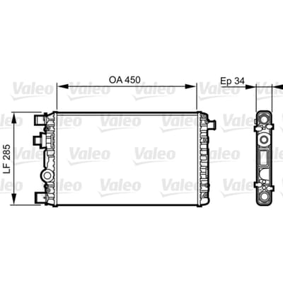 Radiator, motorkoeling VALEO 732789