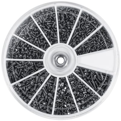 NTH products - Schroeven Assortiment - Kleine Schroeven - Handig Doosontwerp - 600 Stuks - Voor Horloges en Elektronische Bril - Reparatie Tool