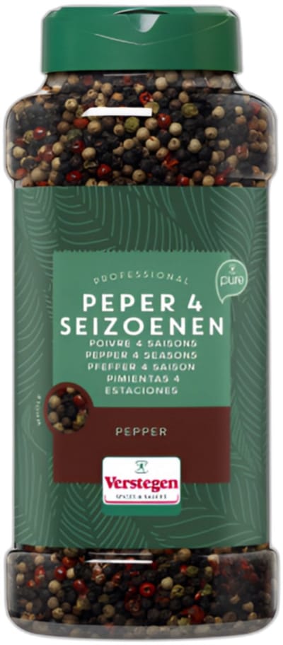 Verstegen - Peper 4 seizoenen - Pure - Strooibus large - Kruiden & specerijen - 550g