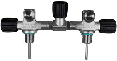 Oms Complete Isolation Manifold For 80cf Up To 11.1l 186 Mm 230 Bar Klep Zwart,Zilver