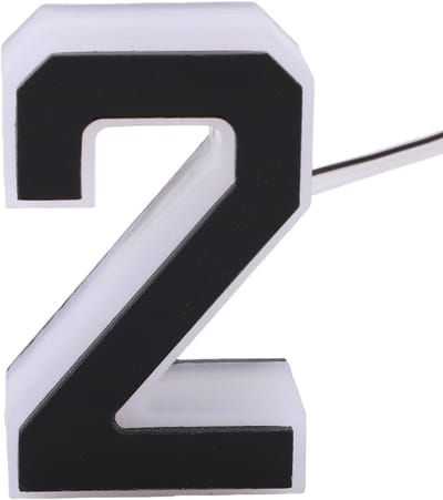 Verlicht Huisnummer - Adresplaat LED - Adres Zichtbaarheid - Weerbestendig Design - 12 x 4 cm - Zwart