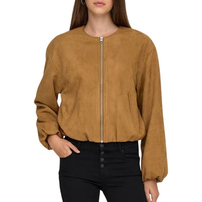 JDY Nia Faux Suède Balloon Jas Dames - Maat S