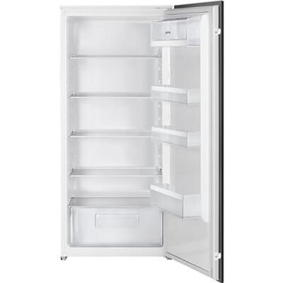 SMEG Inbouw koelkast Koelkast, Universeel, Enkeldeurs, Inbouw, Positie scharnier: Rechts, Deur omkeerbaar: Ja, Wit