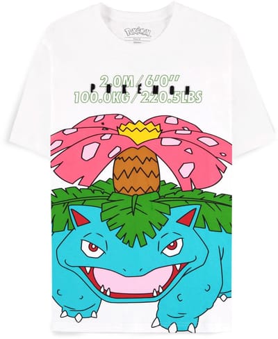 Pokémon - Venusaur Dames T-shirt - XS - Wit