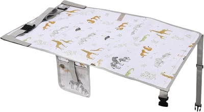 Vliegtuigbed Kinderen - Reiskussen Vliegtuig - Comfortabel Reizen - Opvouwbaar Ontwerp - 76 x 44 cm - Meerkleurig
