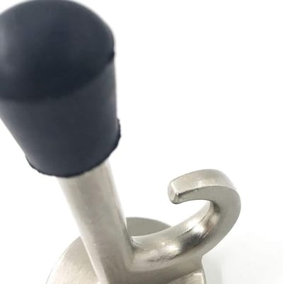 Deur Stopper - Muurbeugel Bumper - Deuren Beschermen - Zware Kwaliteit - 87x42mm - Zilverkleurig