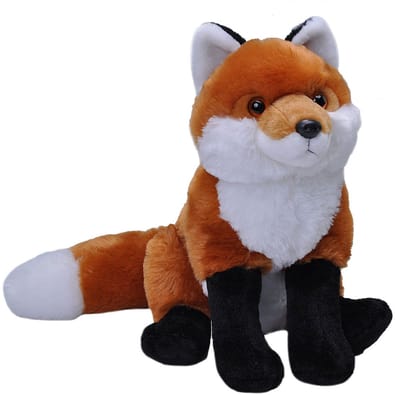 Wild Republic rode knuffel vos - pluche stof - 30 cm - Bosdieren knuffels
