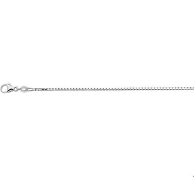 Zilver Gerhodineerde Collier venetiaans 1 1329063