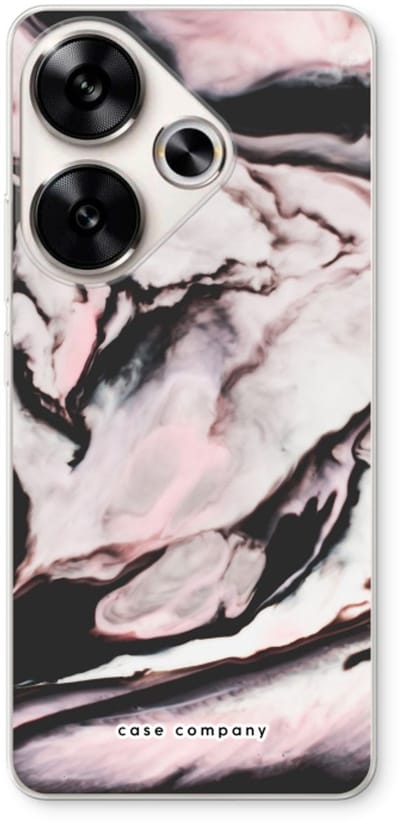 Case Company® - Hoesje geschikt voor Xiaomi Poco F6 hoesje - Roze stroom - Soft Cover Telefoonhoesje - Bescherming aan alle Kanten en Schermrand
