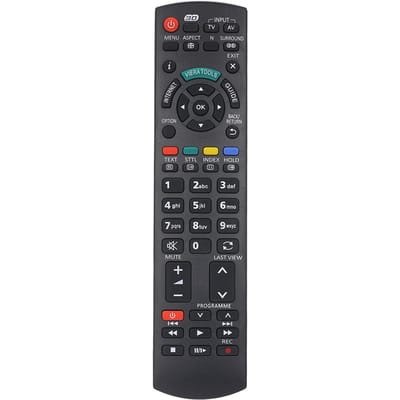 Universele IR draadloze controller IR-afstandsbediening LCD LED TV-afstandsbediening Compatibel met Panasonic zwart