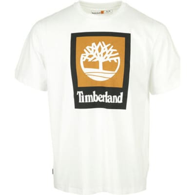 Timberland Stack Logo Colored T-shirt Met Korte Mouwen Wit S Man