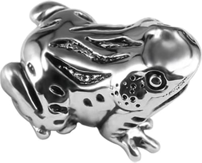 Quiges - 925 - Zilveren - Bedels -Sterling zilver - Beads - Kikker Kraal Charm - Geschikt – voor - alle bekende merken - Armband Z366