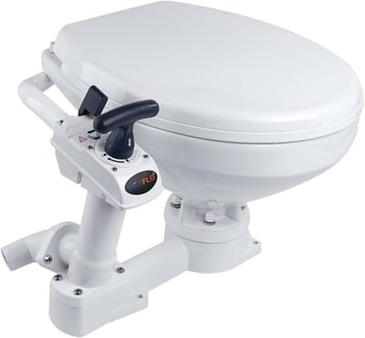 Handmatig Toilet voor Boot en Jacht - Compact en Zelfaanzuigend Marine WC