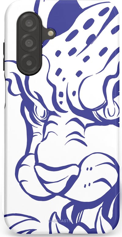 Casetastic Hoesje Geschikt voor Samsung A26 - Stijlvolle Beschermende Duo-layer Case - Blauwe Panter Hoofd
