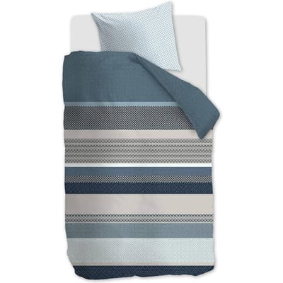 Beddinghouse Lennart dekbedovertrek - Eenpersoons - 140x200/220 - Blauw