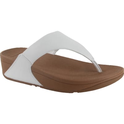 FitFlop Lulu Leather Toepost Dames Slippers - Wit