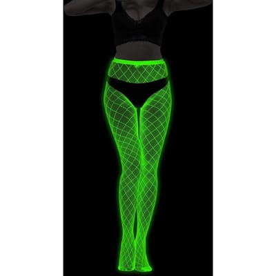 Bas Fashion Spandex Fluorescent dans le Noir Bas résille Noctilucent Bas Noctilucent Leggings Lumineux en Nylon pour Femmes XXXS