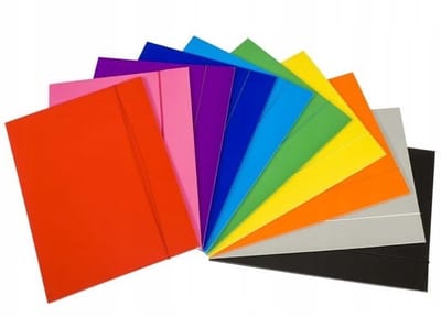 Map A4 met Elastiek - 10 Kleuren Mix - Barbara