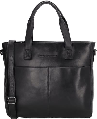 Hide & Stitches Porto Handtas - Schoudertas - Crossbody - Leer - Leren Dames Tas - Zwart