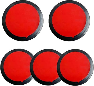 Set van 5 Hechtingspads voor Dashcam, Warmtebestendige Tape Cirkel, Dubbelzijdige Film, Zelfklevende Vervangingen voor Camera Bevestigingen, Dashboard, Voorruit, Luchtventilatie, Recorder (Zwart)