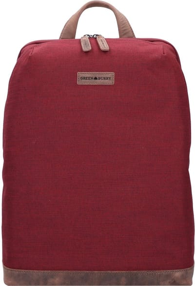 Greenburry Gerecyclede PET Derby rugzak 43 cm met laptopvak - 41cm (17 duim) - derby red