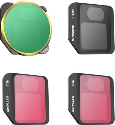50CAL Drone Camera Lens Filter set (MCUV+CPL+ND4+ND8) - geschikt voor DJI Mavic 3 - Ultralicht - instelbaar - waterdicht en krasbestendig - krasbestendig