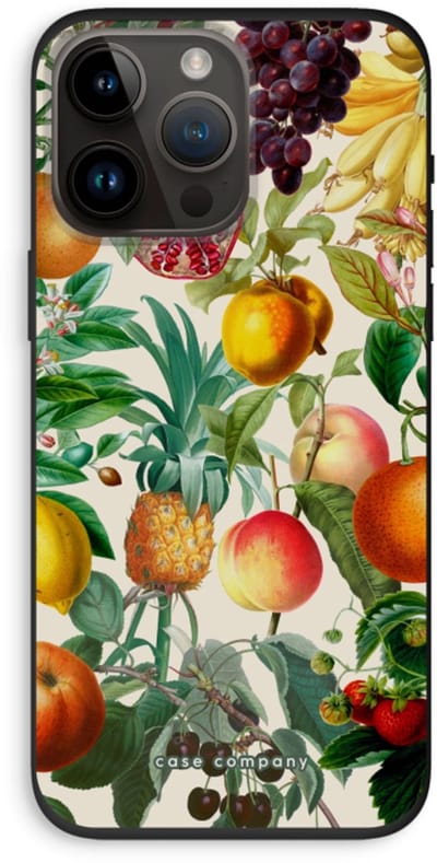 Case Company® - Hoesje geschikt voor iPhone 14 Pro Max hoesje - Classic Flora - Biologisch Afbreekbaar Telefoonhoesje - Bescherming alle Kanten en Schermrand