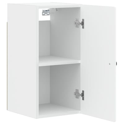 vidaXL - Badkamer - wandkast - BREDA - Wit - 30 - x - 31 - x - 59 - cm - Bewerkt - hout