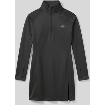Langarmige Gebreide Tuniek Top Met Halve Col