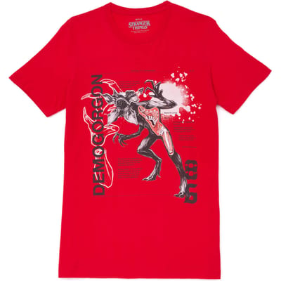 Stranger Things Demogorgon Unisex T-Shirt - Rood - S