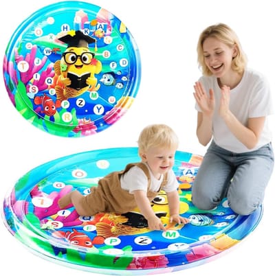 ZMR® Watermat - Speelmat Water - Waterspeelmat Baby - Blauw - 28cm x 24cm x 3cm