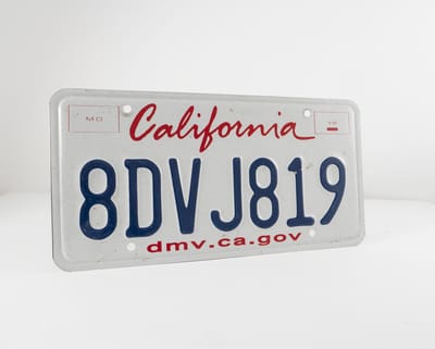 Mancave Decoratie - USA Kentekenplaat - California - 100% Authentiek - Mancave Wandbord
