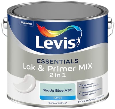 Levis - Essentials Lak & Primer Mix - Shady Blue A30 - Mengverf - 2,5 L