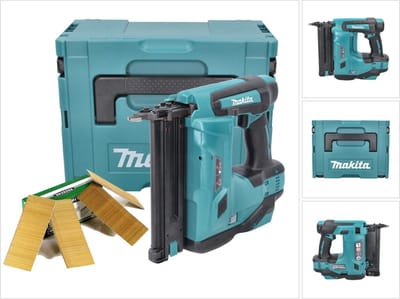 Makita DBN 500 ZJ accuspijkermachine 18 V 15-50 mm + spijkers 50 mm 20000 stuks + Makpac - zonder accu, zonder lader