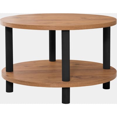 Roby Salontafel | 100% MELAMINE | Zwart, Atlantisch Grenen - Emob - Salontafel - Bruin; Zwart - Melamine; Spaanplaat