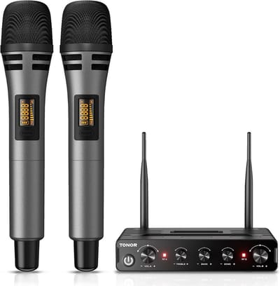 Karaokeset met Draadloze Microfoon - Bluetooth Speaker - Partybox - lichtshow