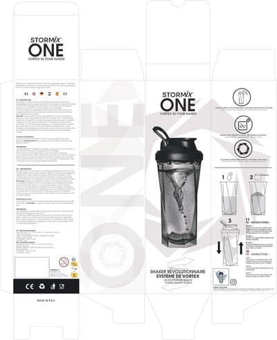 Hoge kwaliteit 6-hoekige shaker voor gladde en klontervrije mengsels | BPA-vrij | 500-600 ml | innovatief en duurzaam design