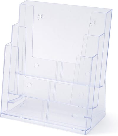 Scritto® Folderhouder Counter/Wandmontage 3x A4 Portrait - 3DA4P