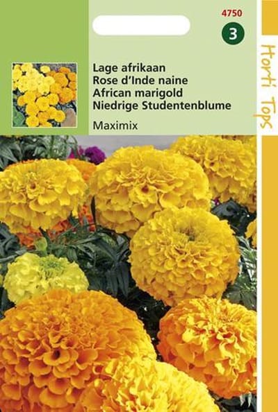 Hortitops Zaden - Tagetes Erecta Nana Maximix Mengsel