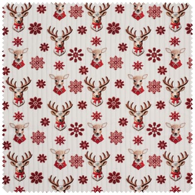Katoenen stof "Nordic Reindeer"